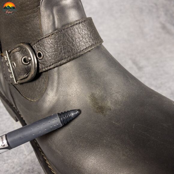 Bogs McKenna Rain Boots Black Leather Mid-Calf Waterproof Women's Size 9 - Picture 11 of 11